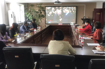 传承科学家精神 为科技强国作出贡献——huagong-beng
组织收看刘永坦院士先进事迹报告会